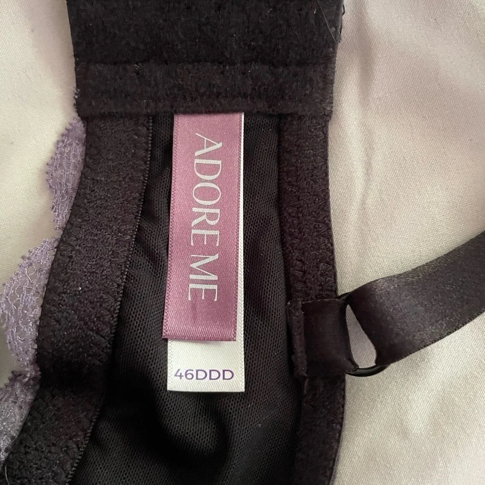 Adore Me black/purple bra